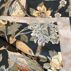 Pottery Barn Floral  Shower curtain. 100% cotton, never used. Scent/ smoke free